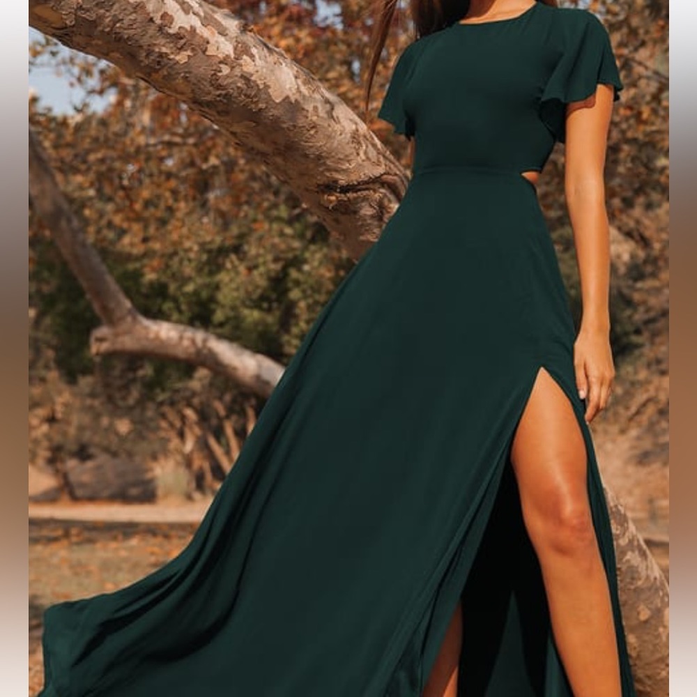 Lulus | Green Bliss cut out dress| Green